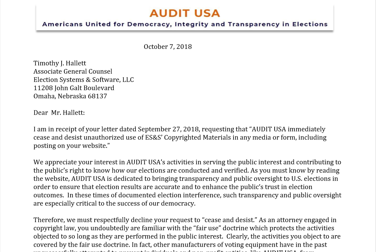 Cease And Desist Letter Florida from www.auditelectionsusa.org